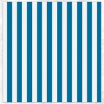 Vertical Stripes - White and Cerulean Canvas 16  x 16 