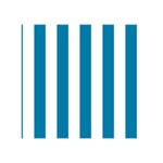 Vertical Stripes - White and Cerulean Greeting Card 5  x 7 