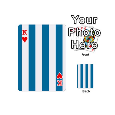 King Vertical Stripes Front - HeartK