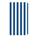 Vertical Stripes - White and Dark Cerulean Memory Card Reader (Rectangular)