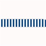Vertical Stripes - White and Dark Cerulean Small Bar Mat