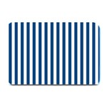Vertical Stripes - White and Dark Cerulean Plate Mat