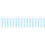 Vertical Stripes - White and Light Blue Flano Scarf (Small)