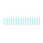 Vertical Stripes - White and Light Blue Flano Scarf (Mini)