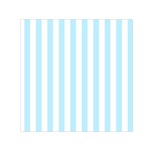 Vertical Stripes - White and Light Blue Small Satin Scarf  (Square)