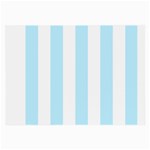 Vertical Stripes - White and Light Blue Large Glasses Cloth