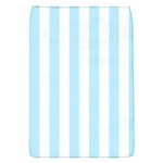 Vertical Stripes - White and Light Blue Removable Flap Cover (S)