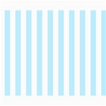 Vertical Stripes - White and Light Blue Collage 8  x 10 