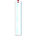 Vertical Stripes - White and Light Blue Large Book Mark