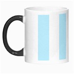 Vertical Stripes - White and Light Blue Morph Mug