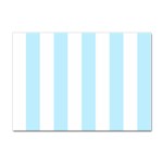 Vertical Stripes - White and Light Blue Sticker A4 (100 pack)