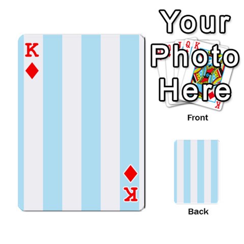 King Vertical Stripes Front - DiamondK