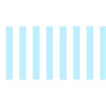 Vertical Stripes - White and Light Blue YOU ARE INVITED 3D Greeting Card (8x4)