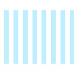 Vertical Stripes - White and Light Blue Birthday Cake 3D Greeting Card (7x5)