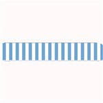Vertical Stripes - White and Iceberg Blue Small Bar Mat