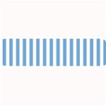 Vertical Stripes - White and Iceberg Blue Medium Bar Mat