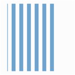 Vertical Stripes - White and Iceberg Blue Large Garden Flag (Two Sides)