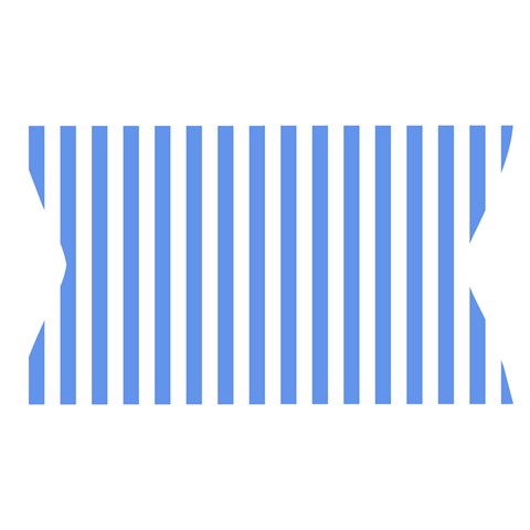 Vertical Stripes Waistband Front