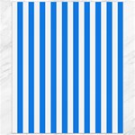 Vertical Stripes - White and Dodger Blue Canvas 20  x 24 