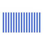 Vertical Stripes - White and Royal Blue Satin Wrap