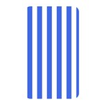 Vertical Stripes - White and Royal Blue Memory Card Reader (Rectangular)