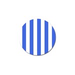 Vertical Stripes - White and Royal Blue Golf Ball Marker (10 pack)