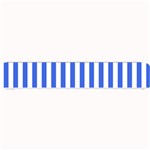 Vertical Stripes - White and Royal Blue Small Bar Mat