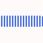 Vertical Stripes - White and Royal Blue Medium Bar Mat