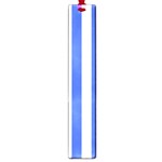 Vertical Stripes - White and Royal Blue Large Book Mark