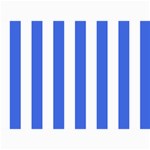 Vertical Stripes - White and Royal Blue 5  x 7  Photo Cards