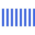Vertical Stripes - White and Royal Blue YOU ARE INVITED 3D Greeting Card (8x4)