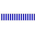 Vertical Stripes - White and Blue Flano Scarf (Large)