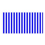 Vertical Stripes - White and Blue Satin Shawl