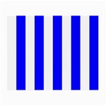 Vertical Stripes - White and Blue Small Glasses Cloth