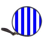 Vertical Stripes - White and Blue Classic 20-CD Wallet