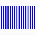 Vertical Stripes - White and Blue Collage 12  x 18 