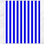 Vertical Stripes - White and Blue Canvas 8  x 10 