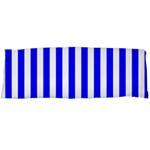 Vertical Stripes - White and Blue Body Pillow Case (Dakimakura) (One Side)