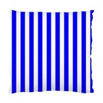 Vertical Stripes - White and Blue Standard Cushion Case (One Side)