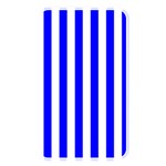 Vertical Stripes - White and Blue Memory Card Reader (Rectangular)