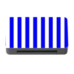 Vertical Stripes - White and Blue Memory Card Reader with CF
