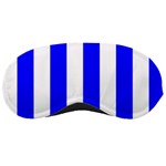 Vertical Stripes - White and Blue Sleeping Mask