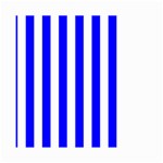 Vertical Stripes - White and Blue Small Garden Flag (Two Sides)