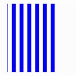Vertical Stripes - White and Blue Large Garden Flag (Two Sides)