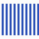Vertical Stripes - White and Cerulean Blue Collage 8  x 10 