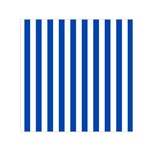 Vertical Stripes - White and Cobalt Blue Small Satin Scarf  (Square)