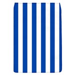 Vertical Stripes - White and Cobalt Blue Removable Flap Cover (S)