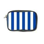 Vertical Stripes - White and Cobalt Blue Coin Purse