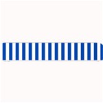 Vertical Stripes - White and Cobalt Blue Small Bar Mat
