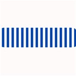 Vertical Stripes - White and Cobalt Blue Medium Bar Mat